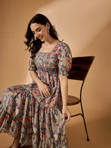 Pink Fit & Flared Dress