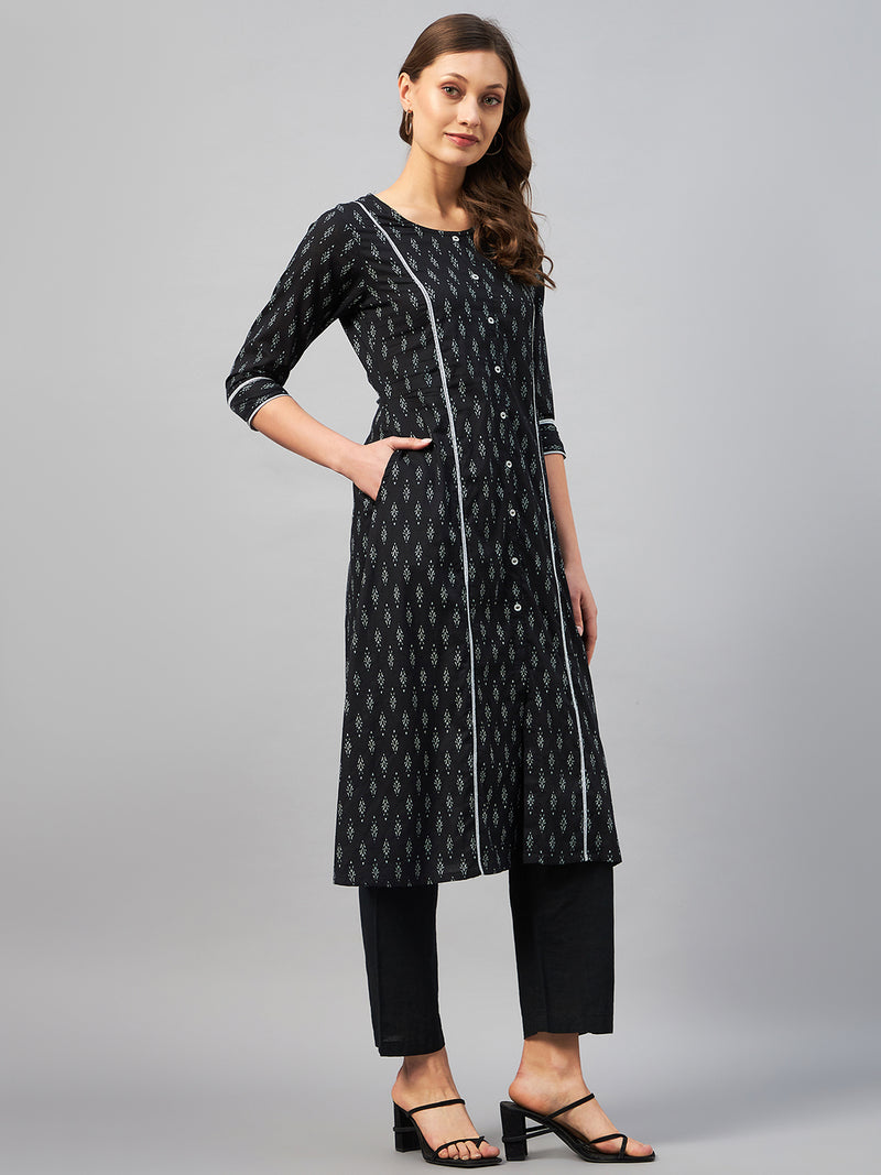 Black A line Kurta