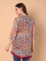 Paisley print Shrug