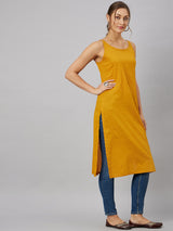 Yellow Strappy kurta