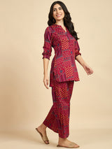 Motif Printed Co-Ords Set