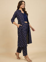 Blue Printed Co-Ords Set