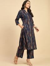 Tie & Dye Kurta With Palazzo Set