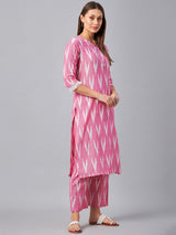 Cotton Printed Kurta  and Palazzo Set