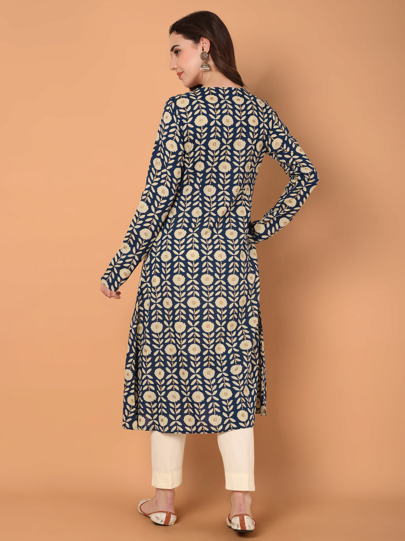 A-Line Printed Kurta