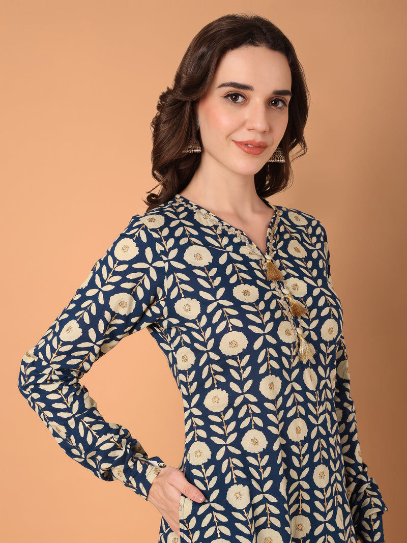 A-Line Printed Kurta