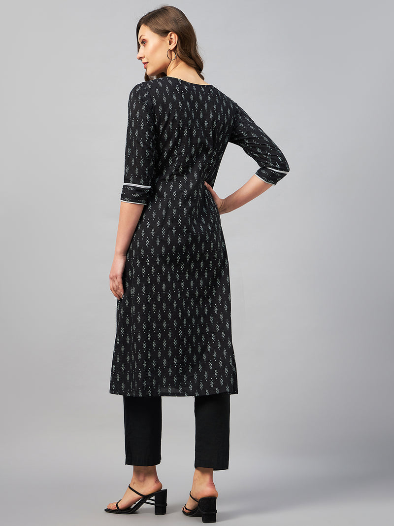 Black A line Kurta