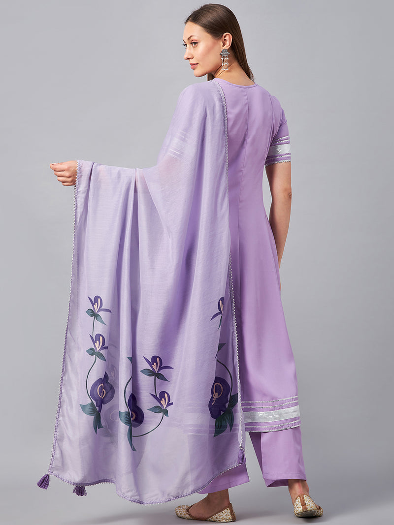 Anarkali Palazzo Dupatta Set