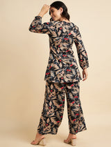 Floral Printed Crepe Co-Ords