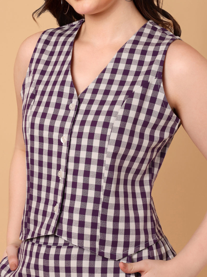 Checked Printed Co-Ord Set