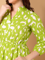 Abstract Printed Dress
