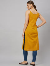 Yellow Strappy kurta