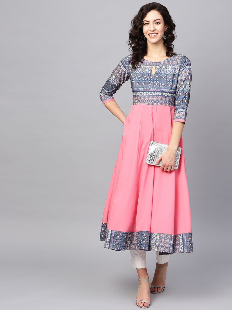 Anarkali Crepe Kurta