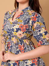 Floral Printed Peplum Top