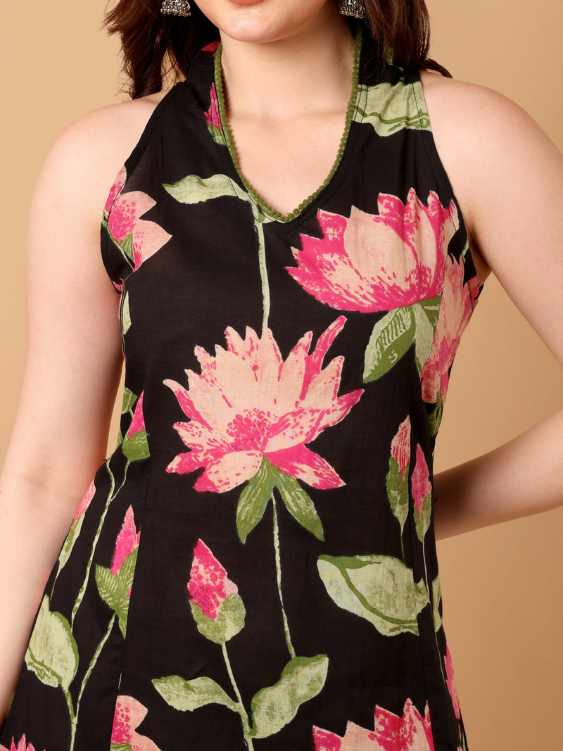 Floral Printed Kurta Set