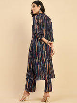 Tie & Dye Kurta With Palazzo Set