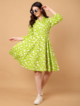 Abstract Printed Dress