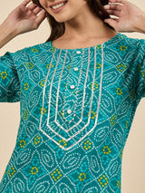 Geometric Printed Straight Kurta