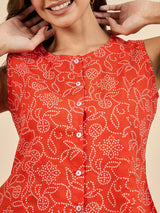 Bandhani Printed Top