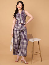 Checked Printed Co-Ord Set