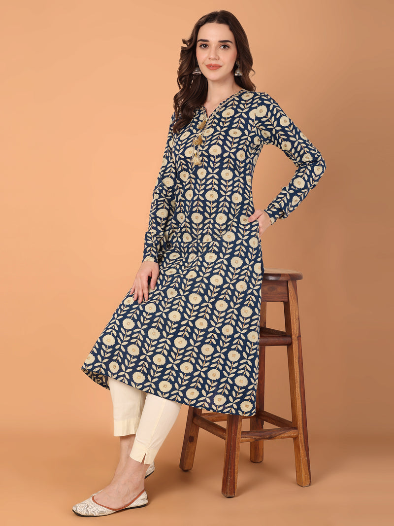 A-Line Printed Kurta