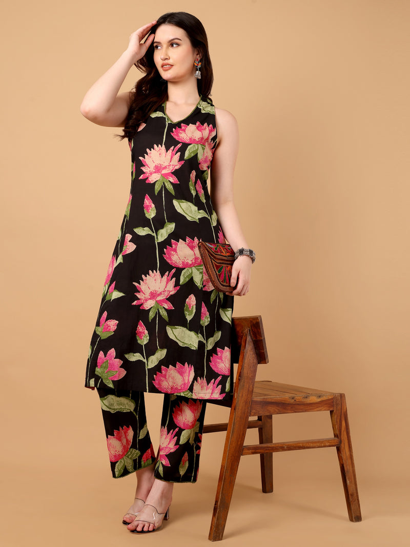 Floral Printed Kurta Set
