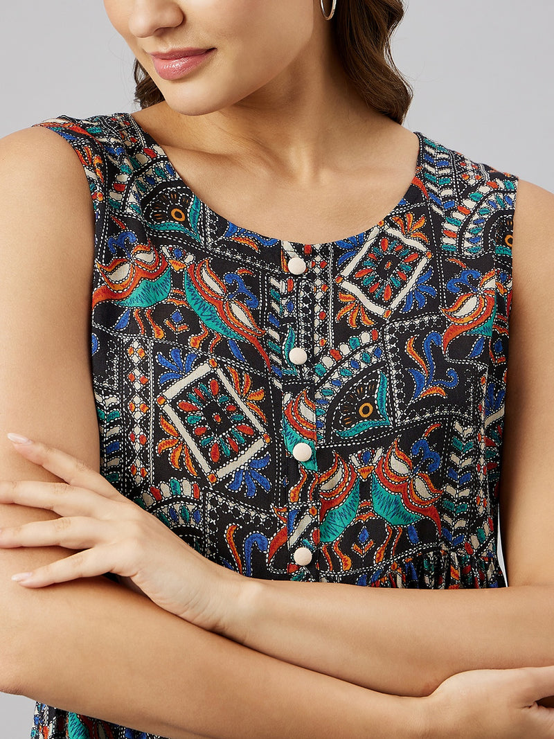 Rayon Floral Printed Top