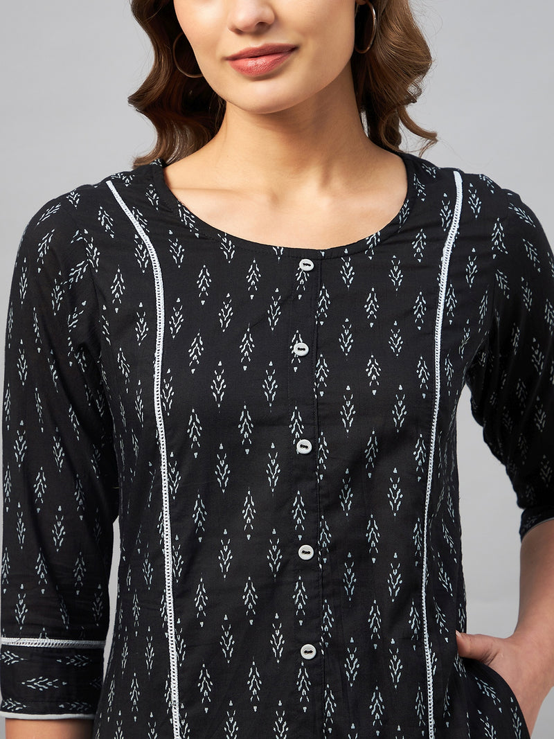 Black A line Kurta