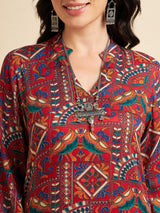 Printed Rayon Kurta