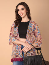 Paisley print Shrug