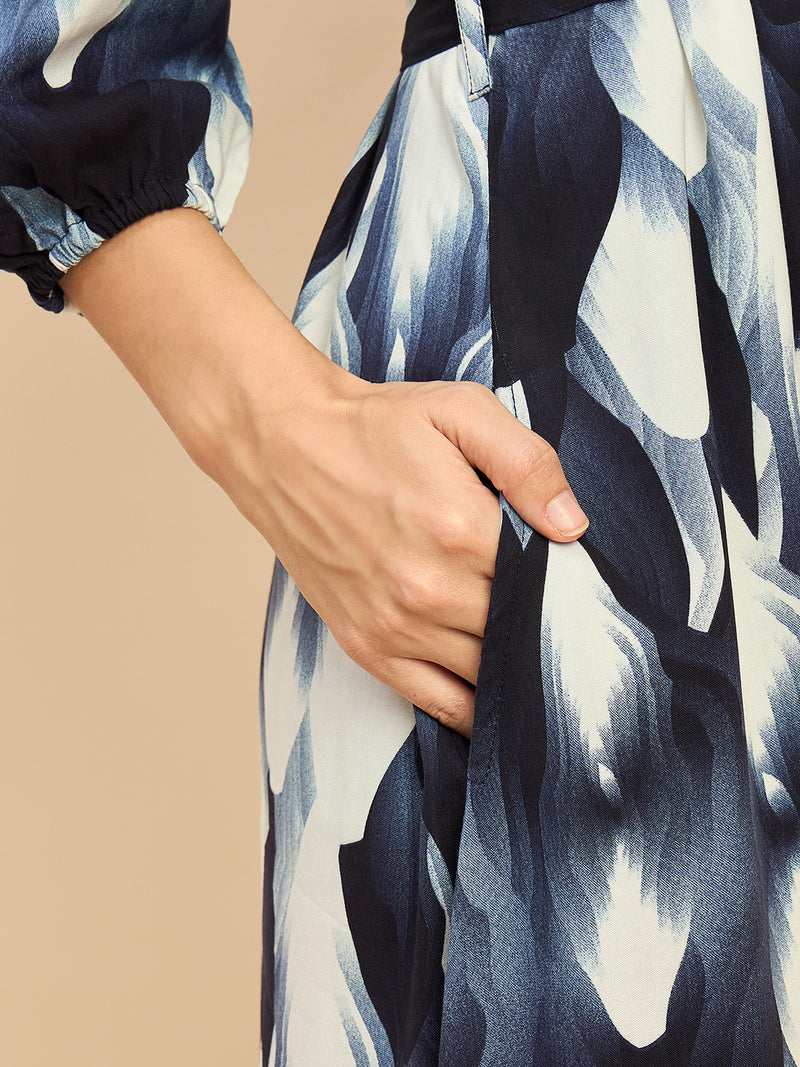 Abstract Printed Dress