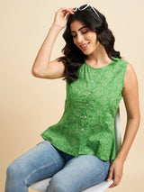 Bandhani printed Cotton Top