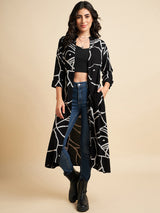 Rayon Abstract Printed Shrug