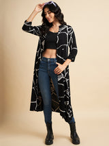 Rayon Abstract Printed Shrug