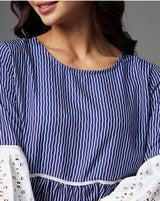 Striped Peplum Top