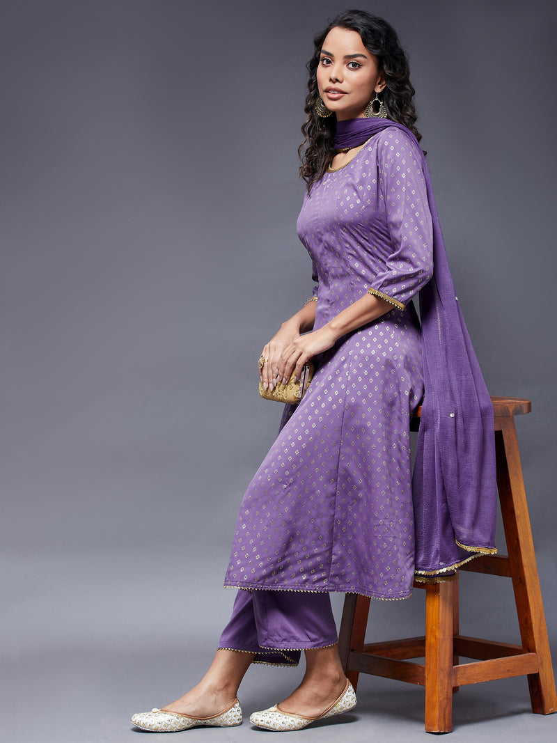 Anarkali Full Flare Kurta With Trouser And Duppata