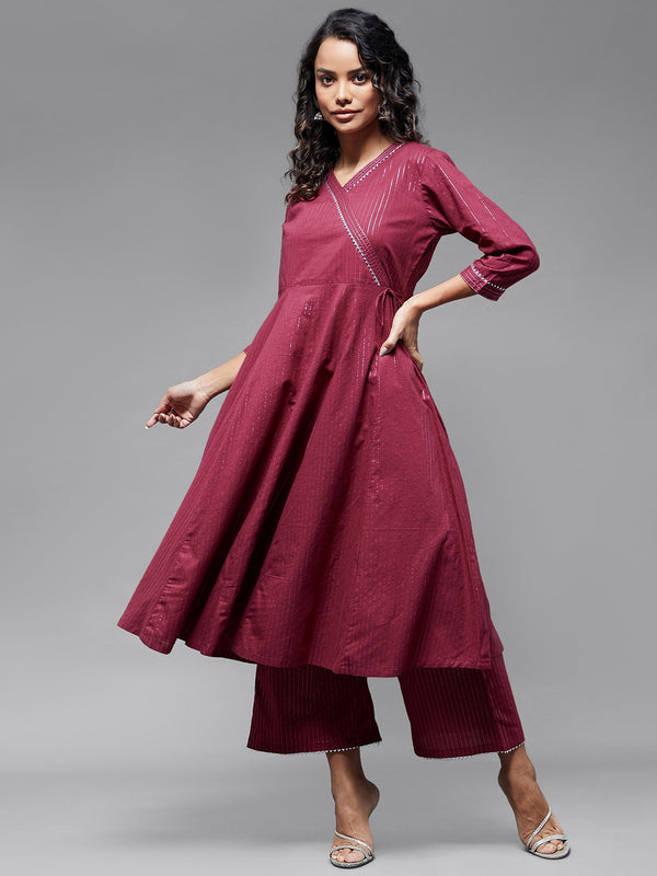 Angrakha Style Kurta-1256