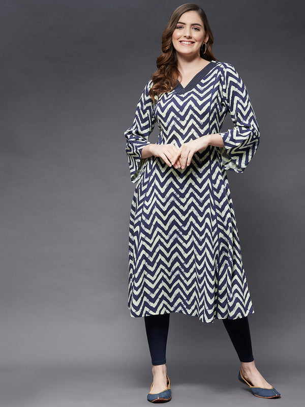 A-Line Kurta Style With Princess Line Cut