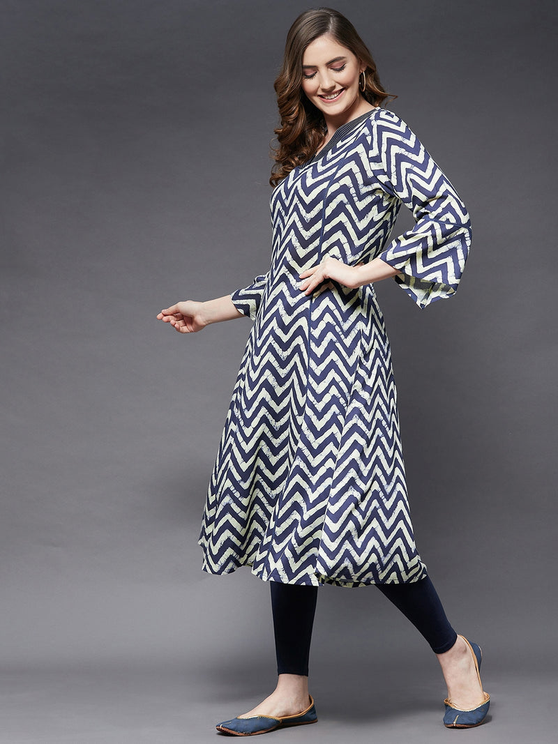 A-Line Kurta Style With Princess Line Cut