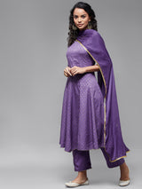 Anarkali Full Flare Kurta With Trouser And Duppata