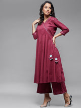 Angrakha Style Kurta-1256