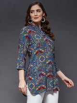 Mandrain Collar Straight Tunic