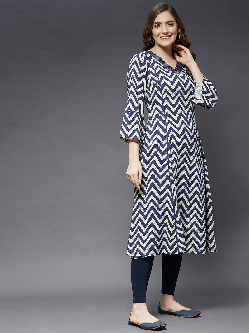 A-Line Kurta Style With Princess Line Cut