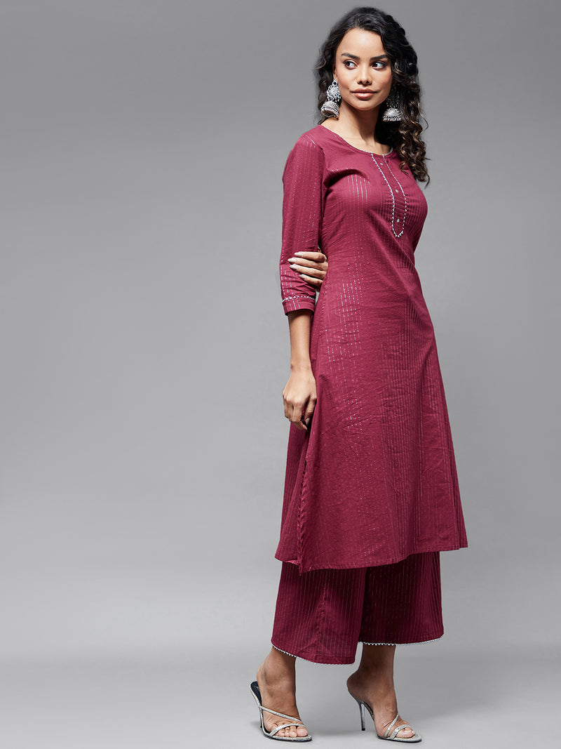 A-Line Kurta With Palazzo