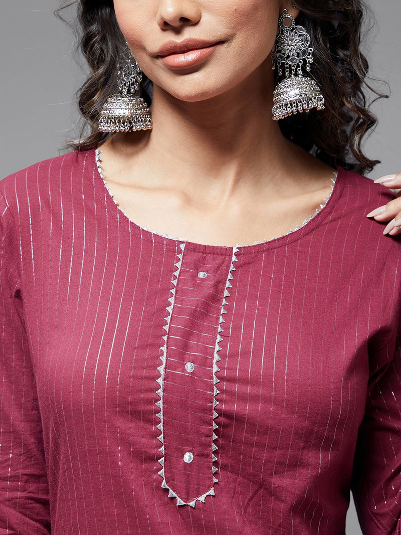 A-Line Kurta With Palazzo