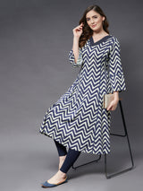 A-Line Kurta Style With Princess Line Cut