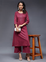 A-Line Kurta With Palazzo